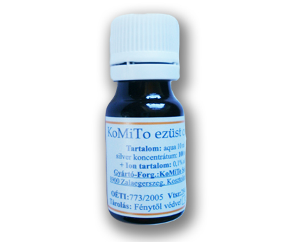 KoMiTo Ez�stkolloid (100ppm) fert�tlen�t� v�ztiszt�t�khoz